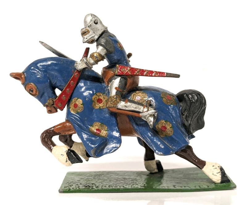 Rare Vintage Handpainted RICHARD COURTENAY Mounted Lead Miniature H12 Made in England Signed on Bottom