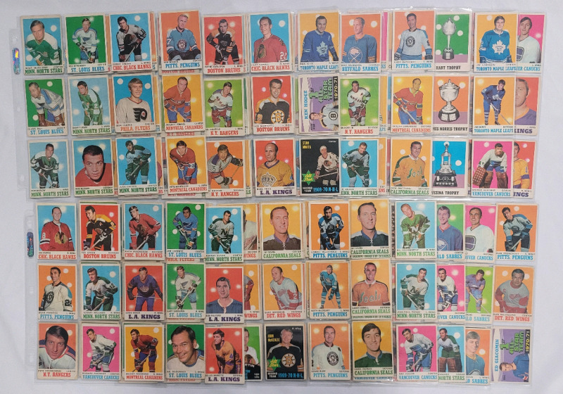 1970 - 71 O Pee Chee NHL Hockey Trading Card Singles , 175+ Cards . Clarke RC