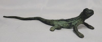 Cast Iron Garden Art Gecko Lizard , measures 10 3/4" long