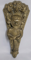 Vintage Brass Lincoln Imp Door Knocker , measures 9" tall