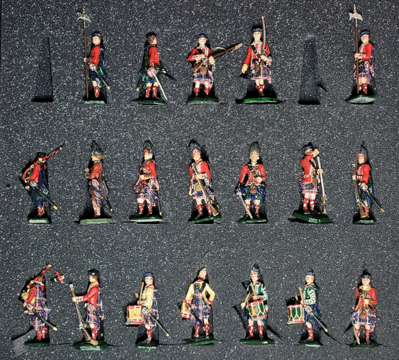 Rose Miniatures ' Gordon Highlanders ' Toy Soldier Lead Miniatures