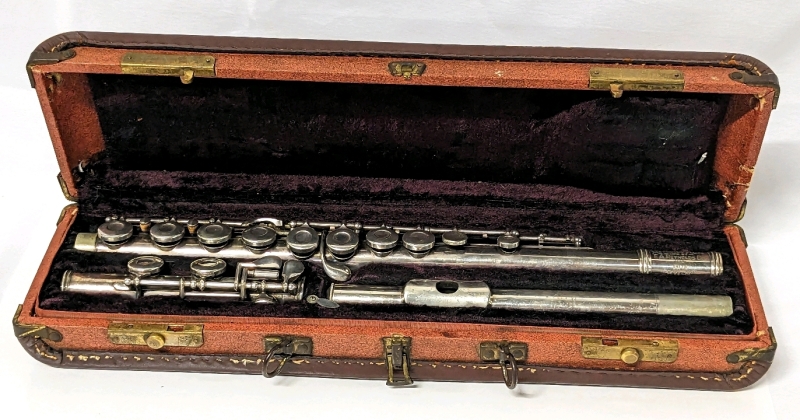 Vintage "The Rynolds Flute" with Original Owner's Info Engraved & Case