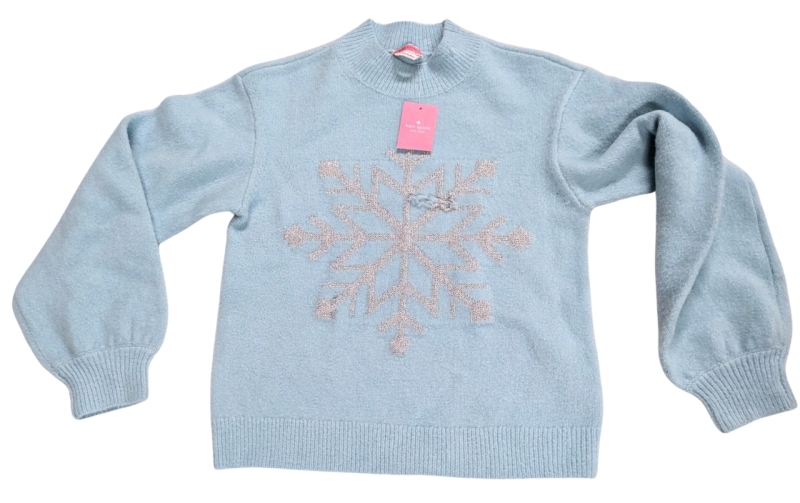 New KATE SPADE Wool Snowflake Sweater (Size Small)