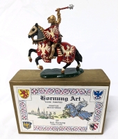 Hornung Art: Britains " King of Poland " Vintage Lead Miniature in Box. Signed.