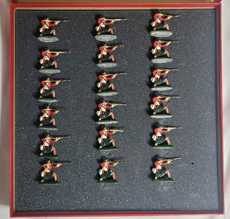 Napoleonic War : Scottish Riflemen Toy Soldier Lead Miniatures