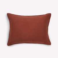 2 New Brooks Washed Linen Pillowcases. Standard Size. Colour is Terracotta.