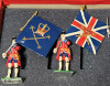 British Army Infantry w/Flag Bearers Toy Soldier Lead Miniatures - 3