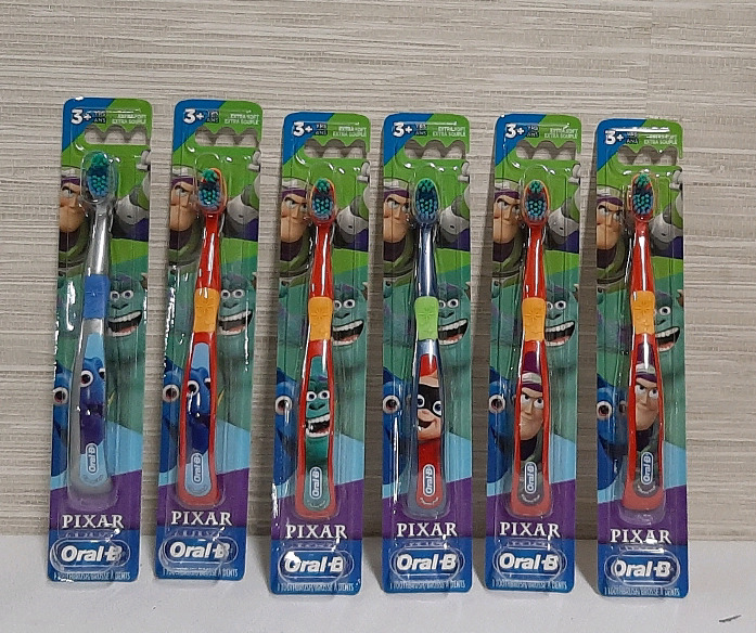 New, Pixar Tooth Brushes for those 3+ From Oral-B 6 per Box.