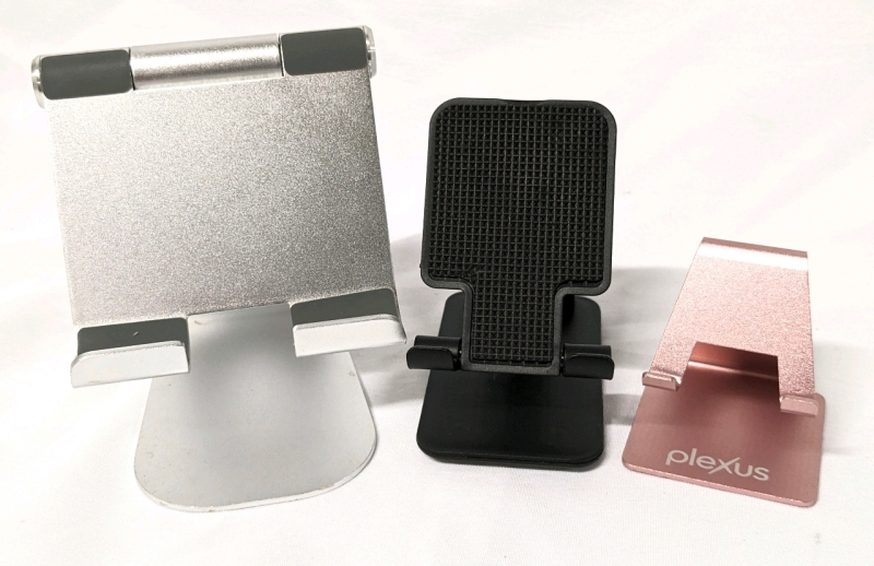 3 New Phone Stands / Holders: 1 Branded Plexus