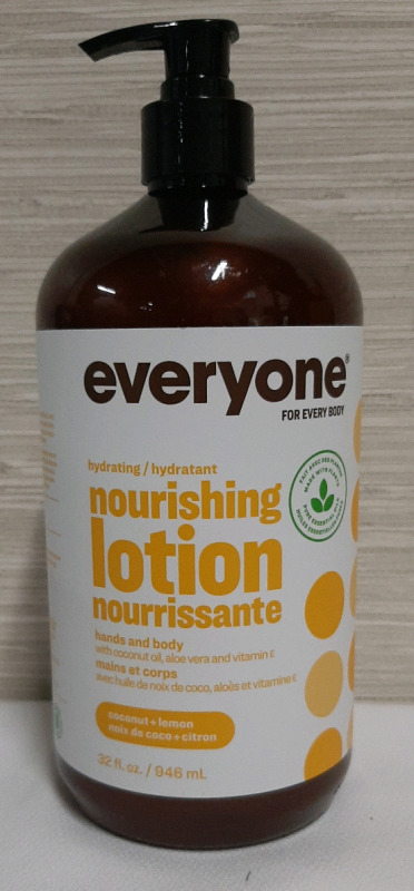 Everyone Nourishing Lotion 32oz. Lemon & Coconut.