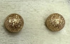 14K Diamond Cut Gold Stud Ball Earrings