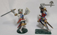 Hornung Art ' Tournament Knights On Foot ' Toy Soldier Lead Miniatures