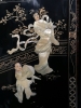 2 Asian Theme Wall Hangings - High Relief Mother of Pearl - 2