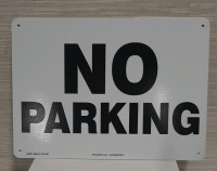 New, 5 No Parking Signs