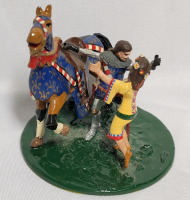 Hornung Art ' Louis , Count of Evreux & Margaret of Artois ' Lead Miniature