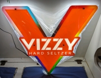 New Vizzy Hard Selzer Led Sign-with Rainbow - Light.