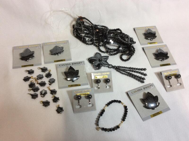 Vintage Canadian Jewelry Hematite Costume Jewelry