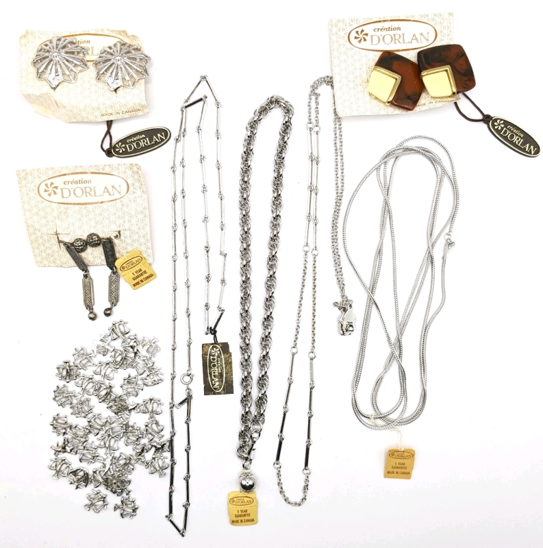 Great Collectable Vintage D'ORLAN Jewelry: Necklaces, Chains, Earrings & Charms