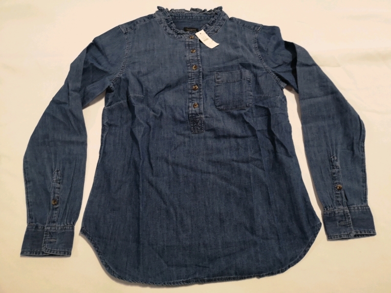 New TALBOTS Denim Shirt sz XS