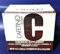 New OmniLife Cafetino De Olla C Chromium Supplement: Coffee, Caramel & Cinnamon Flavor (30 Packets, 10g ea)