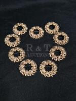 9 Vintage Wreath Brooches - Avon