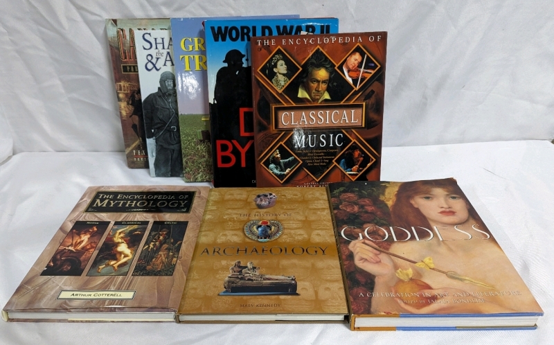 8 Hardcover Books