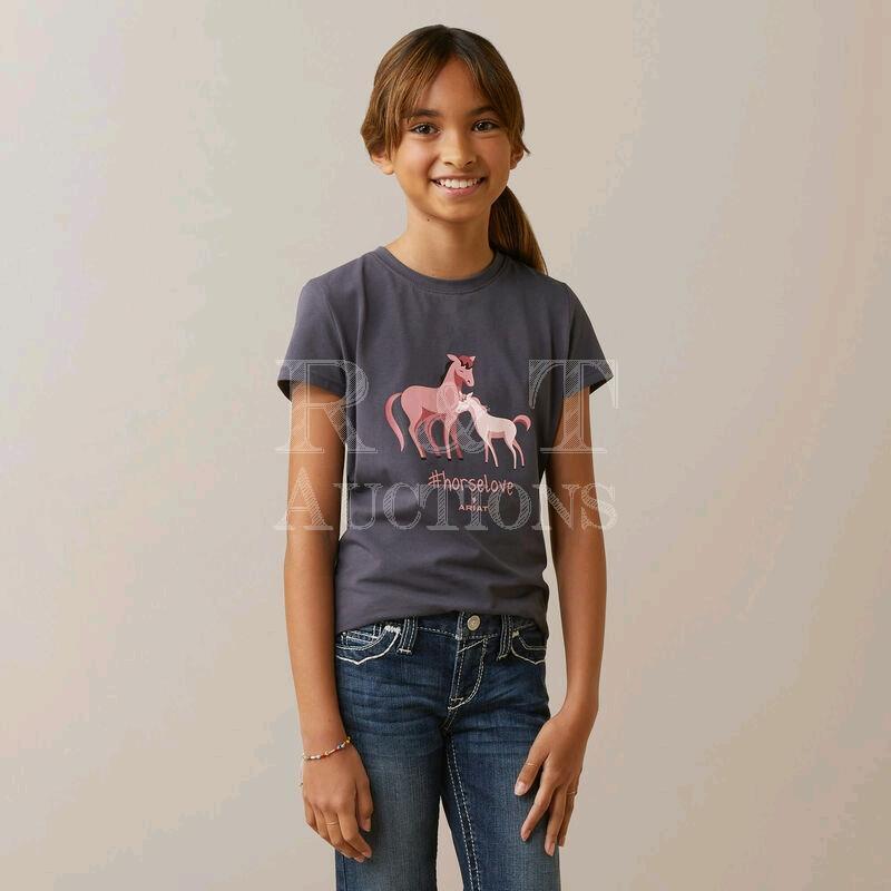 New Ariat Youth Cuteness Short Sleeve T-Shirt. Medium.