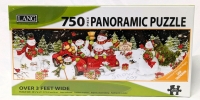 New Sam Snowman 750 Piece Panoramic Jigsaw Puzzle