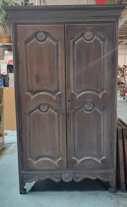 Very Large Solid Wood Armoire / Entertainment Cabinet