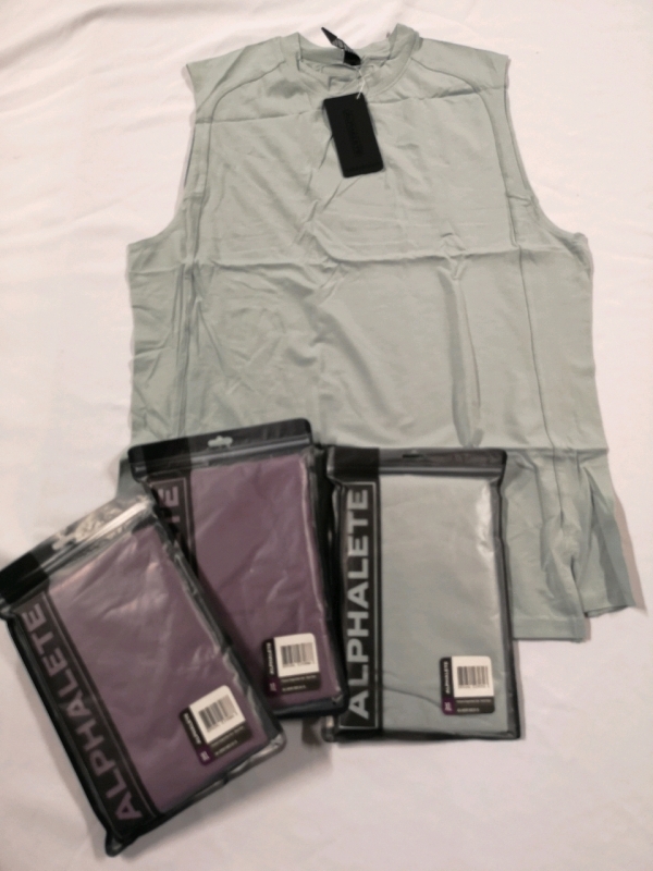 4 New ALPHALETE Men's XLarge Tank Tops