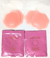 2 New Pairs Silicone Breast Lift / Nipple Covers 4" Diameter Each