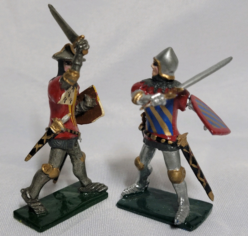 Hornung Art ' Tournament Knights On Foot ' Toy Soldier Lead Miniatures