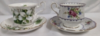 2 Royal Albert Teacups and Saucers.