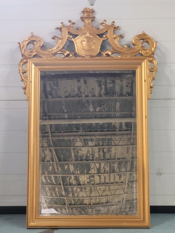 Wood Framed Wall Hanging Mirror