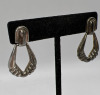Vintage 925 Sterling Door Knocker Earrings Boxed - 2