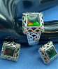 Korite Ammolite 925 Sterling Ring and Earring Set Howie - 2