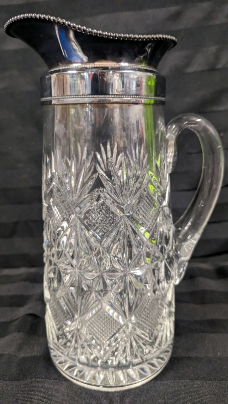 Glass Pitcher with Metal Pour Spout