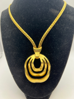 Statement D&rsquo;Orlan Modernist Abstract signed Necklace