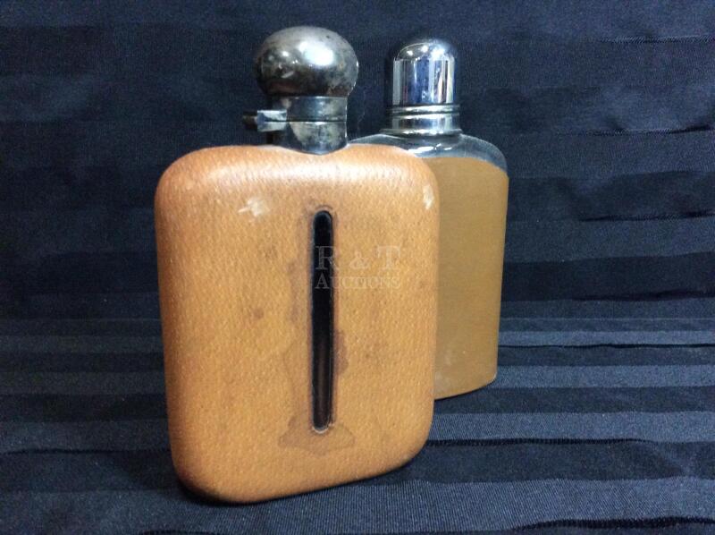 2 Vintage Hip Flasks