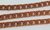 24 Vintage Copper-tone Chain Bracelets on Wire (Made in Japan/ - 2