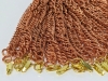 24 Vintage Copper-tone Chain Bracelets on Wire (Made in Japan/ - 3