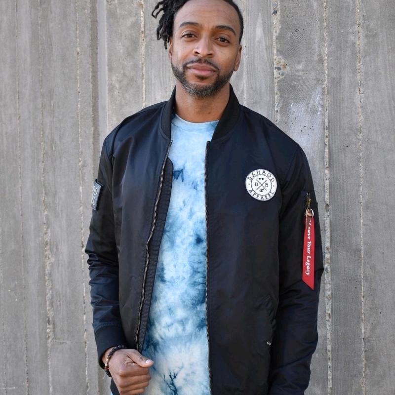 New DAD BOD Apparel Bomber Jacket (Size: Medium)