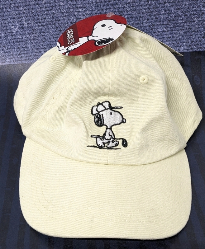 New SNOOPY Washed Dad Hat by Urban Outfitters