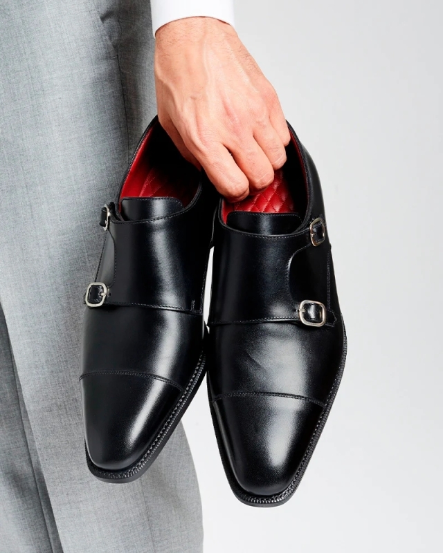New Cobbler Union Double Monk Strap Dress Shoe. Size 11 UK