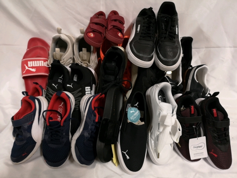 12 Puma Adult/Youth/Child Shoes - AS IS