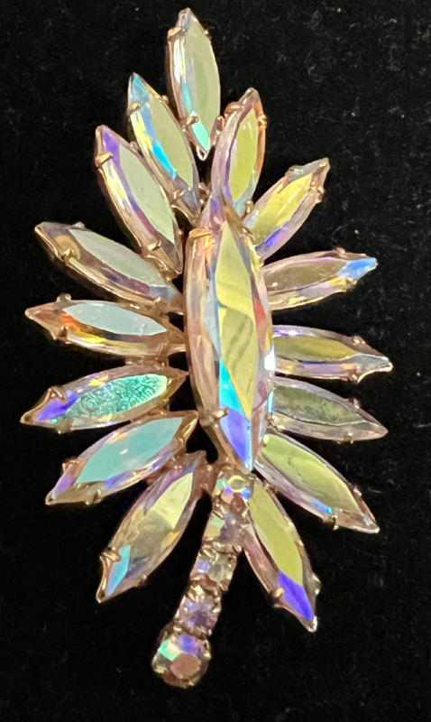 Vintage Aurora Borealis Statement figural Brooch