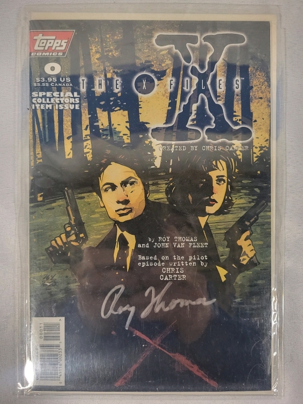 The X Files #0 Comic Book - Signed by Roy Thomas with COA