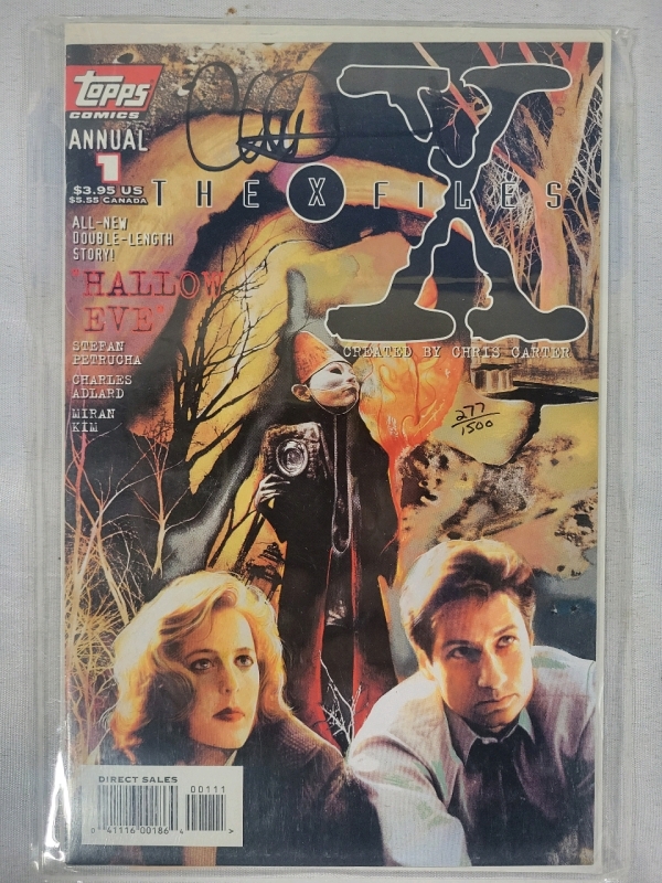 The X Files #1 Comic Book - Signed by Charles Adlard - with COA