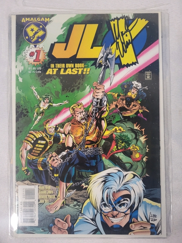 JLX Issue #1 Comic Book Signed by Mark Waid - with COA