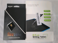 New 8.5" LCD Writing Tablet & New Fire HD6 Leather Case